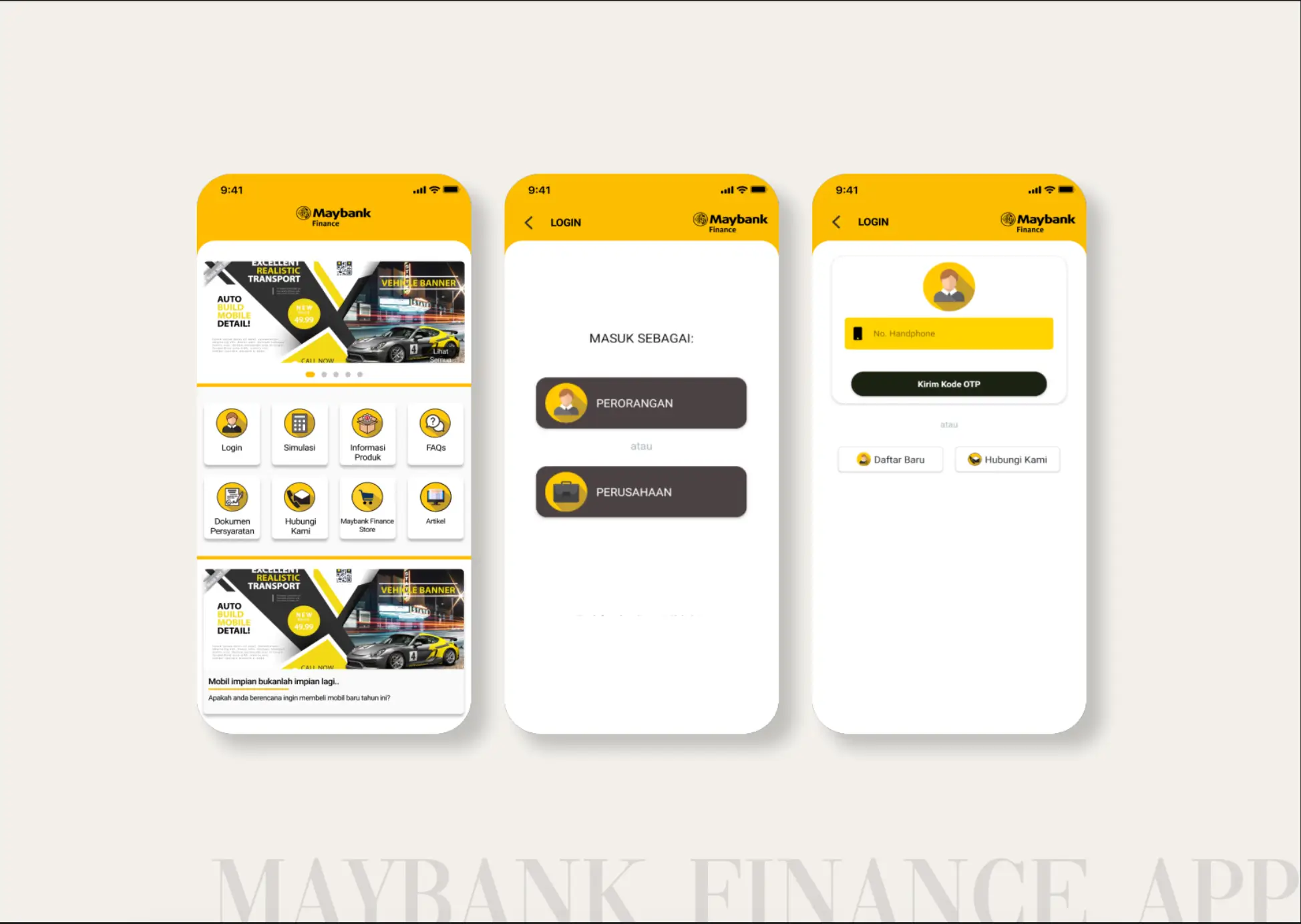 Maybank Finance App - Revamp to V2 showcase screenshot 1