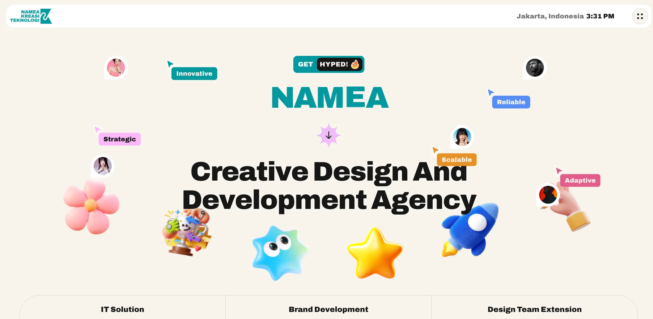 Namea - Company Profile Website showcase screenshot 1