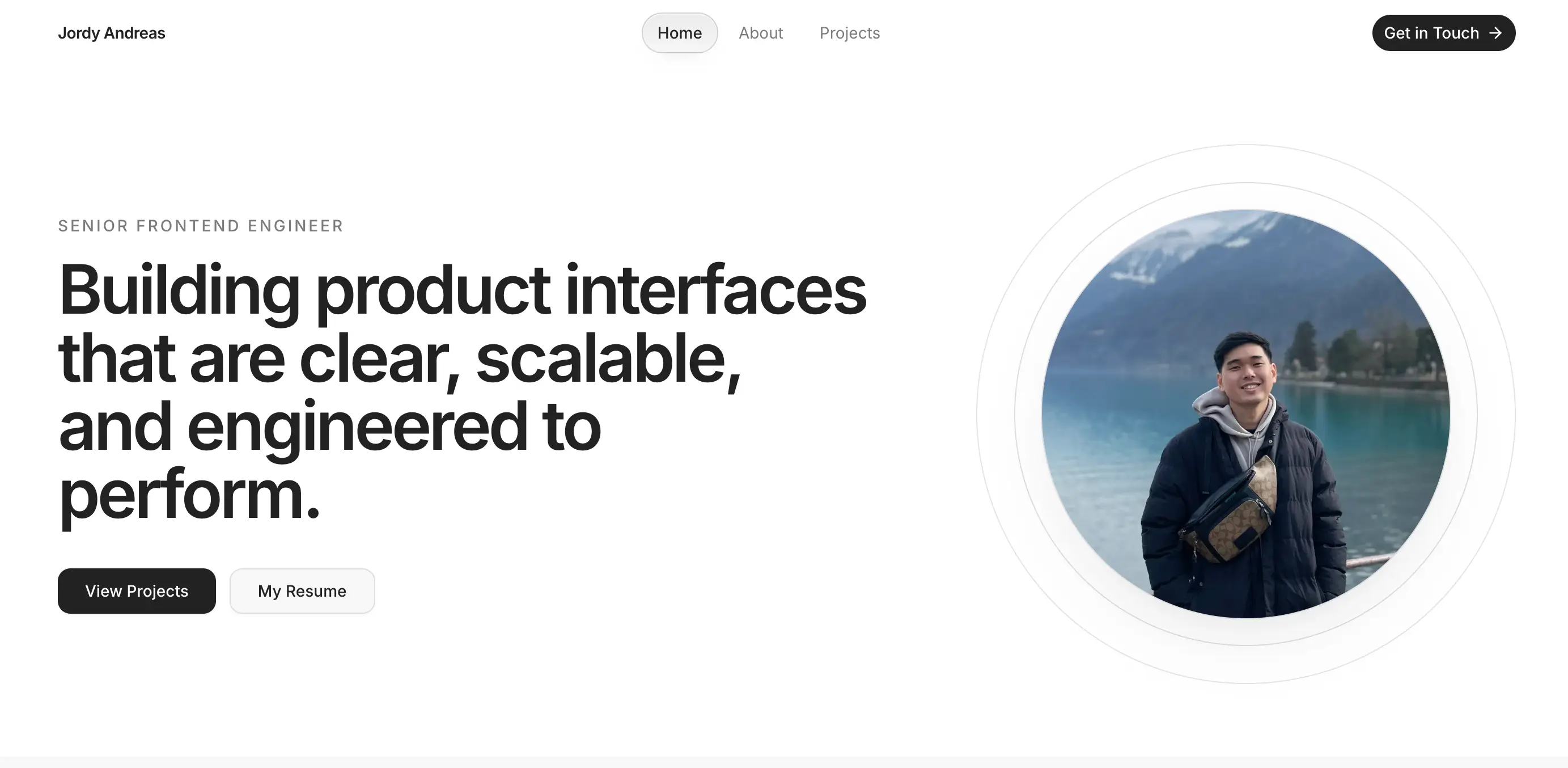 Personal Portfolio Website showcase screenshot 1